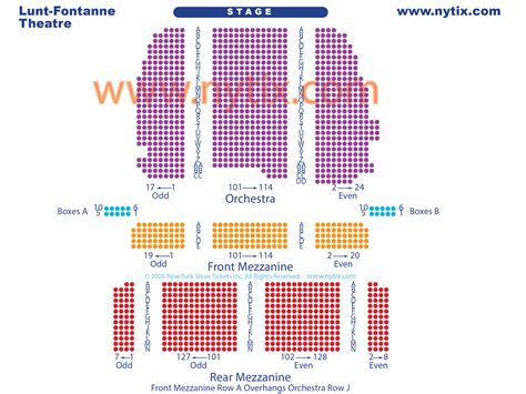 lunt fontanne theatre map.